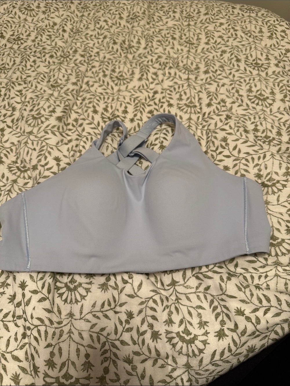 lululemon athletica pale blue seamless bra